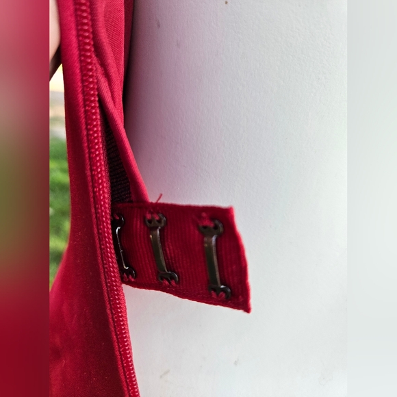 David's Bridal Apple Red Gown - Picture 9 of 14